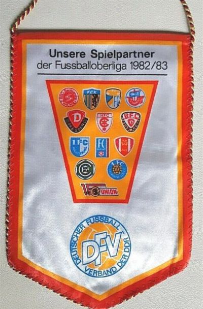 Wimpel 141 FC Vorwärts Frankfurt Oder Spielpartner DDR Oberliga 1982-1983 