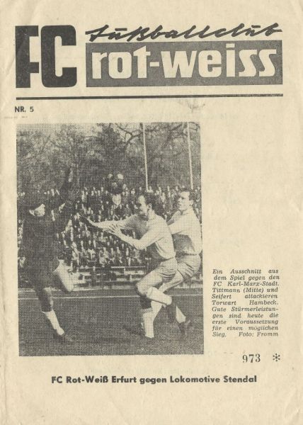 1 DDR Oberliga FC Hansa Rostock FC Lok Leipzig 12.11.1966 Kopie