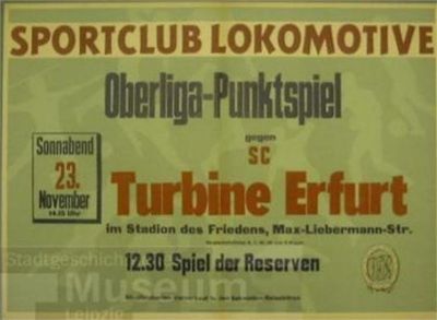 1956 Plakat Sportclub Lokomotive